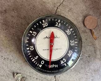 vintage Airguide marine speedometer