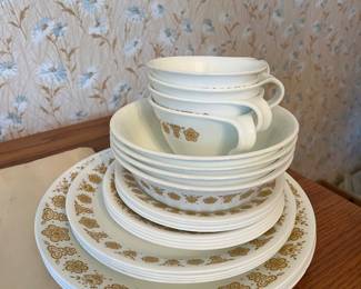 Corelle Butterfly Gold Dishes