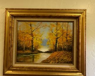 Phillip Cantrell Autumn Landscape Oil Painting