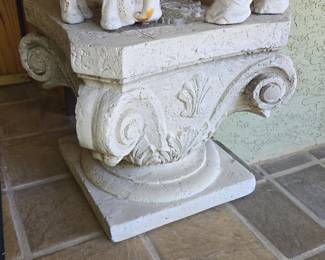 Composite Stone Pedestal with Corinthian Capital