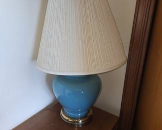 Vintage Blue Ginger Jar Table Lamp