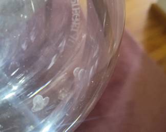 Crystal Decanter Set with Grape Cluster Finial