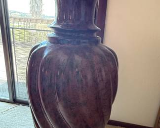 Large Ceramic Swirl Vase