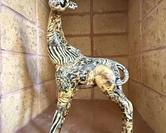 La Vie "Collage Safari" Giraffe Sculpture