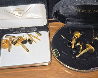 Adolfo and The Competition Cufflinks and Studs Set