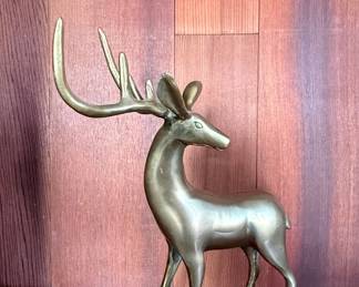 Vintage Brass Deer Figurine