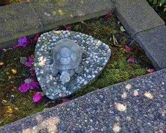 Stone Turtle Garden Statue