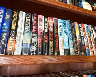 Collection of Thriller and Mystery Novels by James Patterson, Dean Koontz, and Mary Higgins Clark