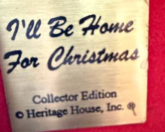 Heritage House "I'll Be Home For Christmas" Collector Edition Rocking Horse Figurine