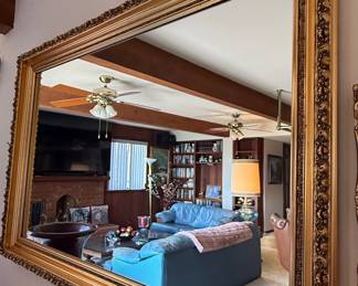 Ornate Gilt Wood Frame Mirror