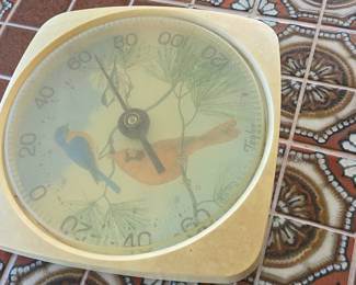 Taylor "Taylor" Thermometer with Birds and Pine Branches