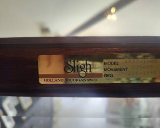 Sligh Grandfather Clock Model 0937-1-AB with Celestial Dial
