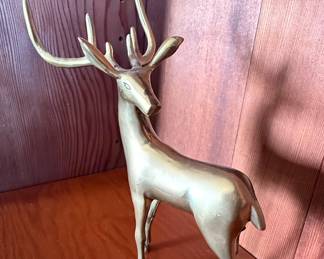 Vintage Brass Deer Figurine