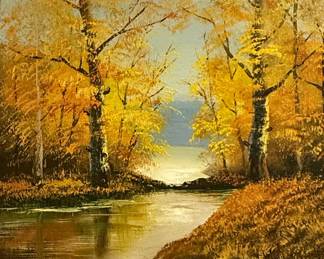Phillip Cantrell Autumn Landscape Oil Painting