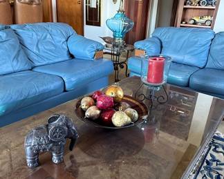 Decorative Fruit Ornaments in Pedestal Bowl