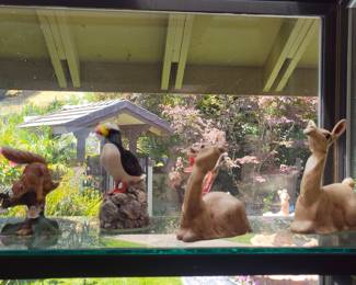 Ceramic Animal Figurines (Squirrel, Puffin, Llama/Alpaca)