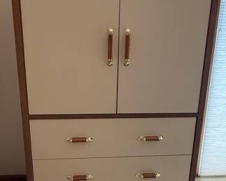 Mid-Century Modern Tall Dresser/Armoire with Doors and Drawers