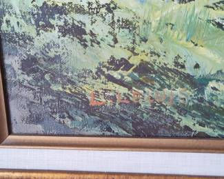 Mountain Lake Landscape Painting