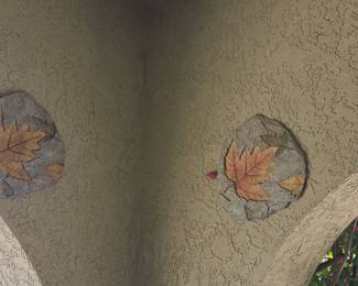 Leaf Imprint Stone Plaques