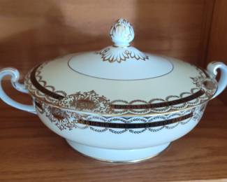 Noritake "Augustan" Pattern Covered Vegetable Bowl