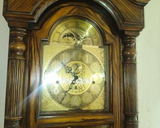 Sligh Grandfather Clock Model 0937-1-AB with Celestial Dial