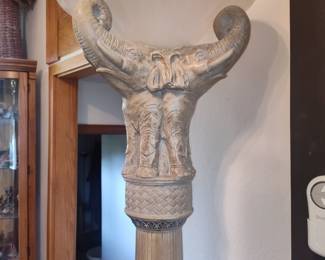 Art Deco Elephant Column Floor Lamp