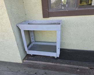 Vintage Luxor 2-Shelf Utility Cart