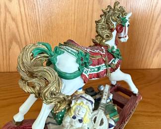 Heritage House "I'll Be Home For Christmas" Collector Edition Rocking Horse Figurine