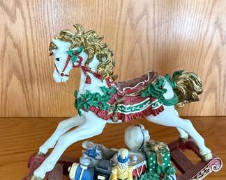 Heritage House "I'll Be Home For Christmas" Collector Edition Rocking Horse Figurine