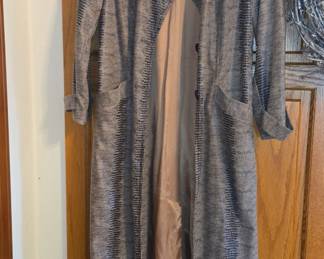 Collection by Connie Snake Print Trench Coat