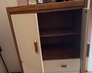 Mid-Century Modern Tall Dresser/Armoire with Doors and Drawers