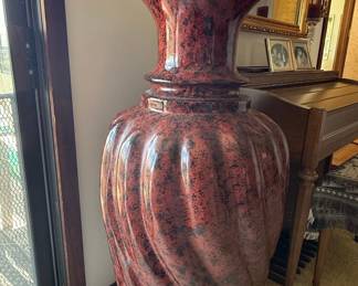 Large Ceramic Swirl Vase