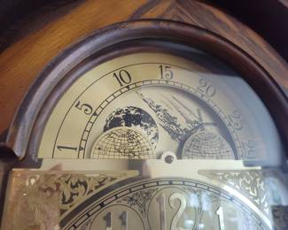 Sligh Grandfather Clock Model 0937-1-AB with Celestial Dial