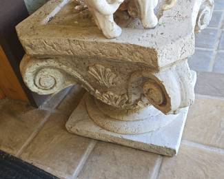 Composite Stone Pedestal with Corinthian Capital