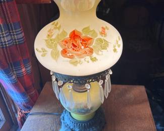 Floral Double Globe Lamp