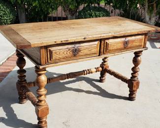 1750s (?) antique French oak sideboard or refectory table