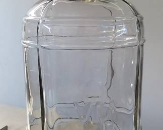 Italian glass water jug for dispensers, high end, lead free, some of the best glass made