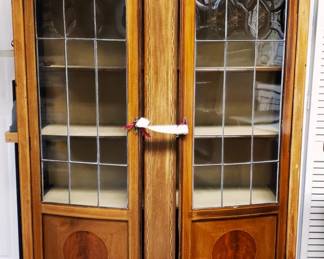 Victorian stle cabinet original bubble glass