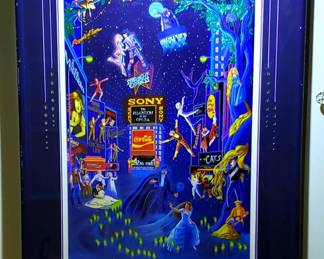 Beautiful Melanie Taylor Kent serigraph, signed gallery piece, Artist Proof---huge for a large space with around 100 layers of paint/ inks that glow