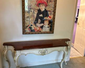 French Provincial Console Table