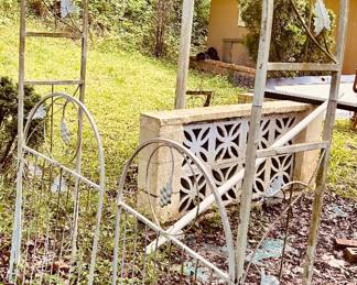 Vintage Wrought Iron Garden Arch/Gate