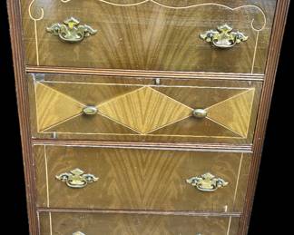 Art Deco Waterfall Chest of Drawers
