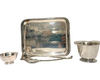Mixed Vintage Silverplate & Sterling Tableware