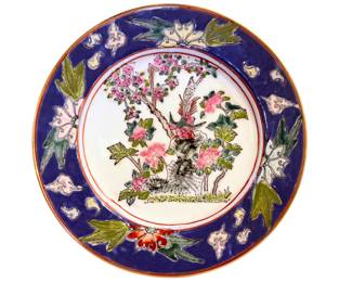 Famille Rose Decorative Porcelain Plate