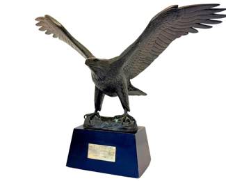 Limited Edition Cast Bronze Eagle Sculpture