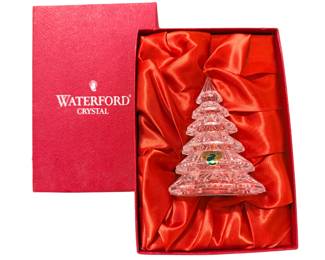 Waterford Crystal Medium Christmas Tree Sculpture 