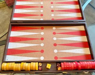 BAKELITE BACKGAMMON