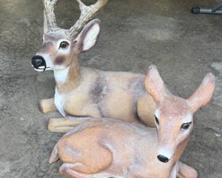 ARTLINE POLYMER DOE & BUCK INDOOR OUTDOOR DECOR