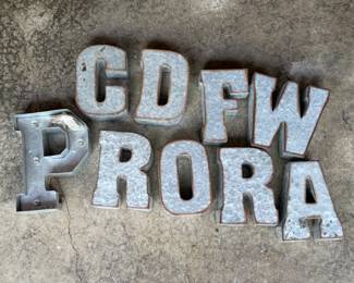HOBBY LOBBY METAL WAL DECOR LETTERS