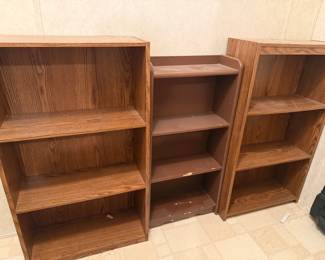3 BOOK CASES